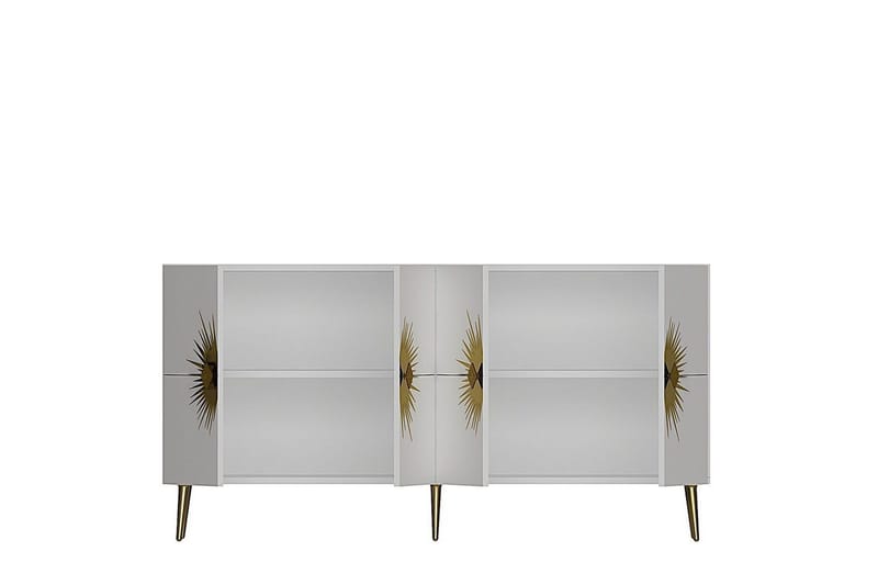 Konsoll Tari Hvit / Gull - Hvit / Gull - Møbler - Bord - Avlastningsbord & sidobord - Konsollbord & gangbord