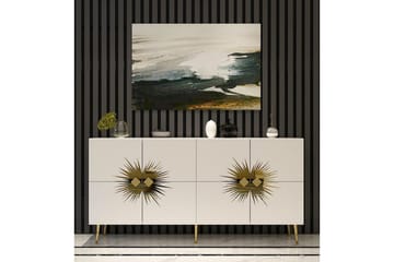 Konsoll Tari Hvit / Gull - Hvit / Gull - Møbler - Bord - Avlastningsbord & sidobord - Konsollbord & gangbord