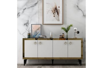 Konsoll Petrolla Svart Marmor / Hvit / Gull - Svart Marmor / Hvit / Gull - Møbler - Bord - Avlastningsbord & sidobord - Konsollbord & gangbord