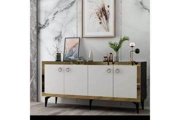 Konsoll Petrolla Svart Marmor / Hvit / Gull - Svart Marmor / Hvit / Gull - Møbler - Bord - Avlastningsbord & sidobord - Konsollbord & gangbord