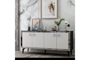 Konsoll Petrolla Svart Marmor / Hvit / Sølv - Svart Marmor / Hvit / Sølv - Møbler - Bord - Avlastningsbord & sidobord - Konsollbord & gangbord
