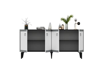 Konsoll Petrolla Svart Marmor / Hvit / Sølv - Svart Marmor / Hvit / Sølv - Møbler - Bord - Avlastningsbord & sidobord - Konsollbord & gangbord