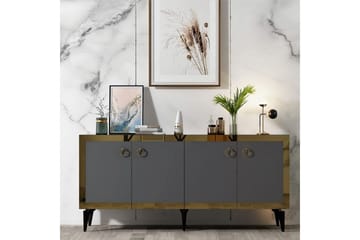 Konsoll Petrolla Svart Marmor / Antrasitt / Gull - Svart Marmor / Antrasitt / Gull - Møbler - Bord - Avlastningsbord & sidobord - Konsollbord & gangbord