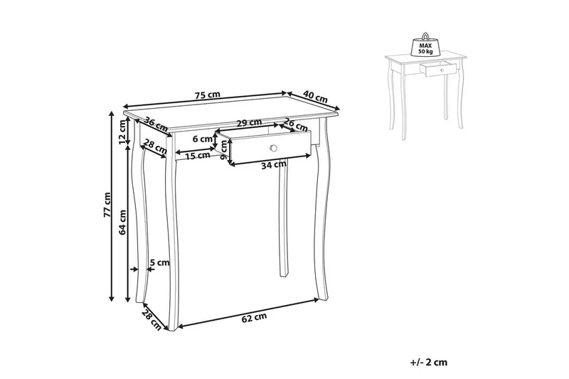 Konsollbord Albia - Møbler - Bord - Avlastningsbord & sidobord - Konsollbord & gangbord