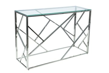 Konsollbord Amaraji 120 cm - Glass/Sølv - Møbler - Bord - Avlastningsbord & sidobord - Konsollbord & gangbord