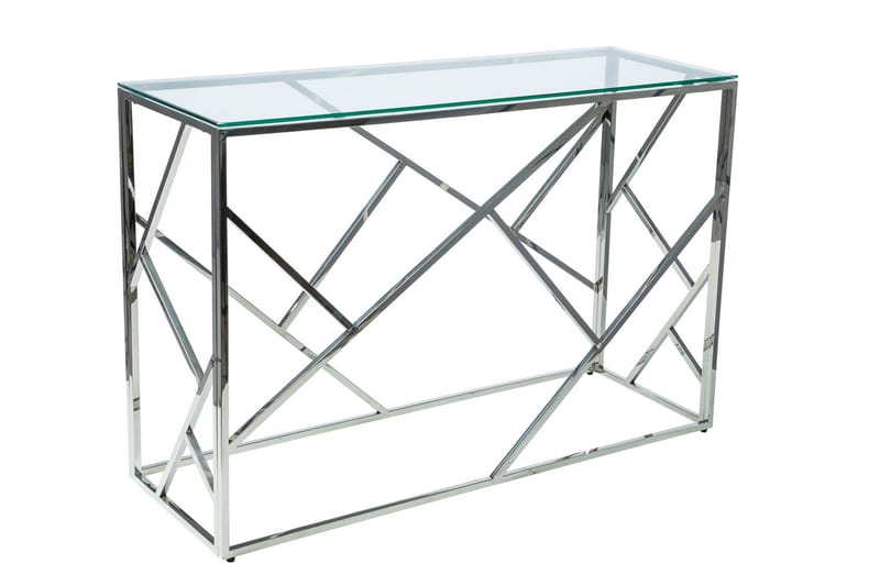 Konsollbord Amaraji 120 cm - Glass/Sølv - Møbler - Bord - Avlastningsbord & sidobord - Konsollbord & gangbord