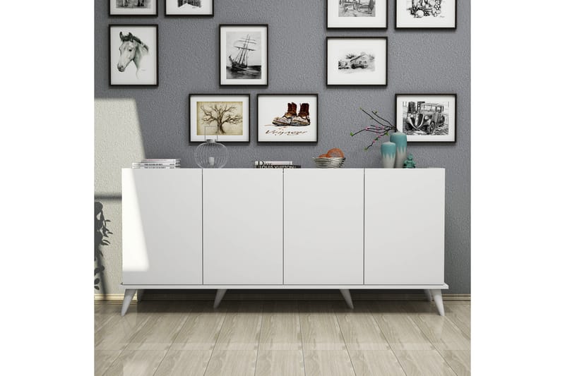 Konsollbord Elegaia 180 cm - Hvit - Møbler - Bord - Avlastningsbord & sidobord - Konsollbord & gangbord