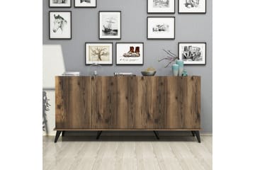Konsollbord Elegaia 180 cm - Mørkebrun/Svart/Natur - Møbler - Bord - Avlastningsbord & sidobord - Konsollbord & gangbord