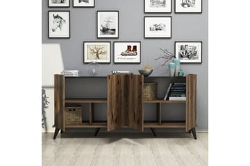 Konsollbord Elegaia 180 cm - Mørkebrun/Svart/Natur - Møbler - Bord - Avlastningsbord & sidobord - Konsollbord & gangbord