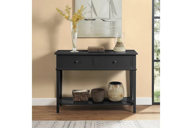 Konsollbord Franklin 104 cm Svart - Dorel Home - Møbler - Bord - Avlastningsbord & sidobord - Konsollbord & gangbord