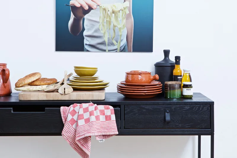 Atila Avlastningsbord 140 cm - Svart Eik - Møbler - Bord - Avlastningsbord & sidobord - Konsollbord & gangbord