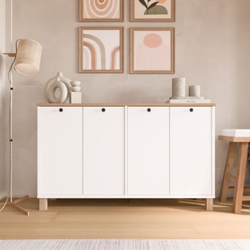 Konsollbord Hanah Home Nord (120 x 73,6 x 29,5 cm) White Oak - Hvit og eik - Møbler - Bord - Avlastningsbord & sidobord - Konsollbord & gangbord