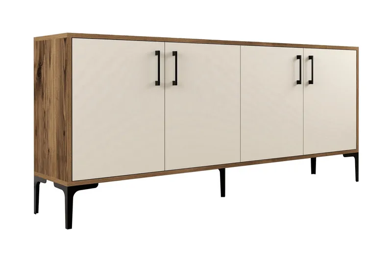Levents Avlastningsbord 180 cm - Valnøtt/KremHvit - Møbler - Bord - Avlastningsbord & sidobord - Konsollbord & gangbord