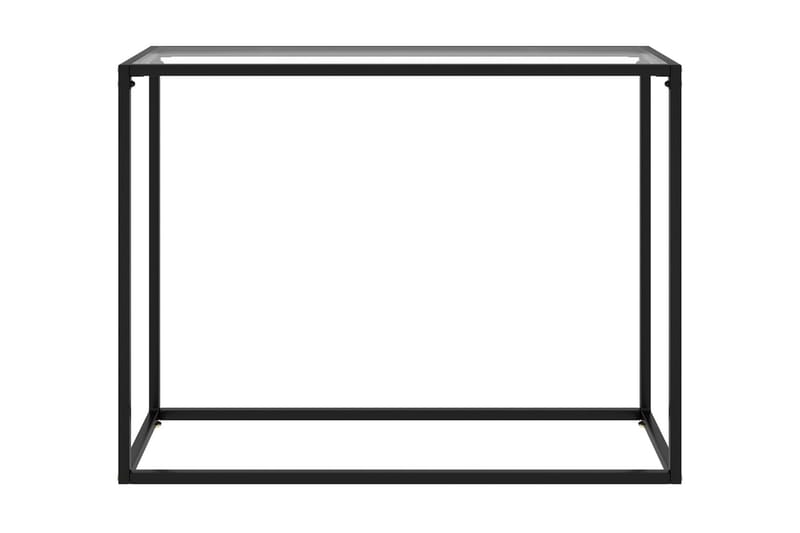 Konsollbord gjennomsiktig 100x35x75 cm herdet glass - Gjennomsiktig - Konsollbord & gangbord - Avlastningsbord & sidobord - Entreoppbevaring