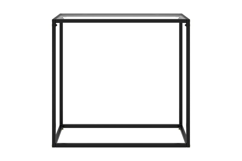 Konsollbord gjennomsiktig 80x35x75 cm herdet glass - Gjennomsiktig - Konsollbord & gangbord - Avlastningsbord & sidobord - Entreoppbevaring