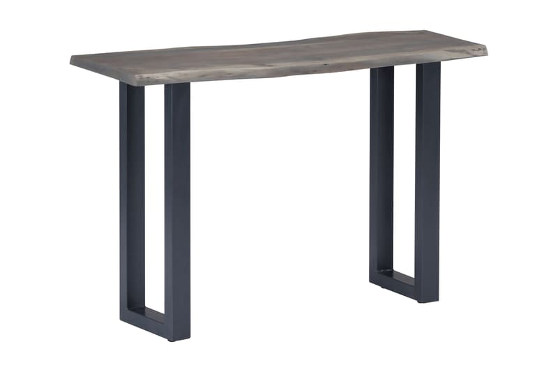 Konsollbord grå 115x35x76 cm heltre akasie og jern - Grå - Konsollbord & gangbord - Avlastningsbord & sidobord - Entreoppbevaring