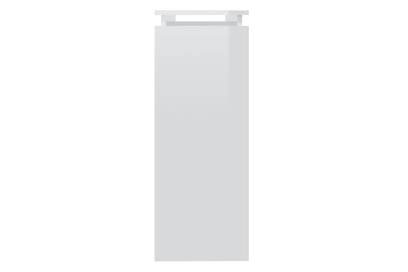 Konsollbord høyglans hvit 102x30x80 cm sponplate - Hvit - Konsollbord & gangbord - Avlastningsbord & sidobord - Entreoppbevaring