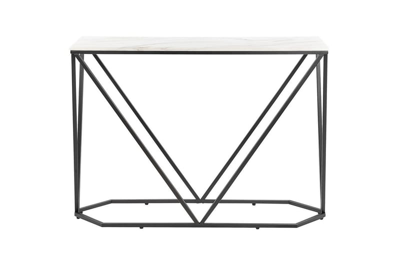 Konsollbord Hazen Hvit, Svart - Hvit, Svart - Møbler - Bord - Avlastningsbord & sidobord - Konsollbord & gangbord