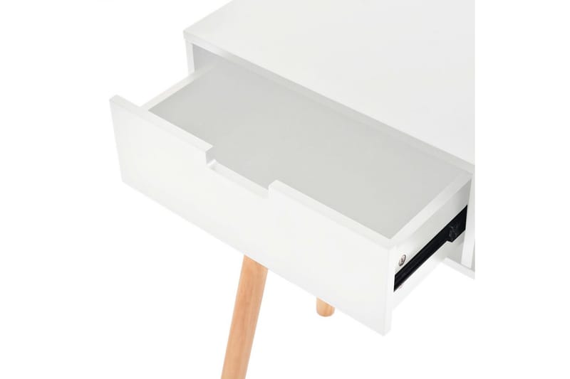 Konsollbord heltre furu 80x30x72 cm hvit - Hvit - Konsollbord & gangbord - Avlastningsbord & sidobord - Entreoppbevaring