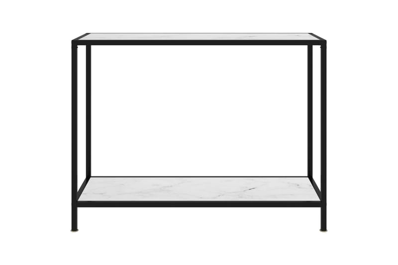 Konsollbord hvit 100x35x75 cm herdet glass - Hvit - Konsollbord & gangbord - Avlastningsbord & sidobord - Entreoppbevaring