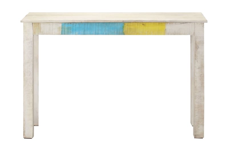 Konsollbord hvit 115x35x77 cm grovt mangotre - Hvit - Konsollbord & gangbord - Avlastningsbord & sidobord - Entreoppbevaring