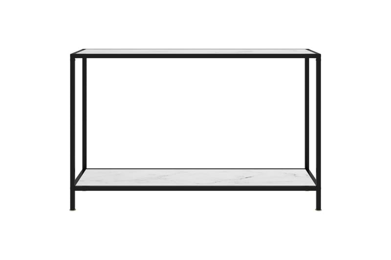 Konsollbord hvit 120x35x75 cm herdet glass - Hvit - Konsollbord & gangbord - Avlastningsbord & sidobord - Entreoppbevaring