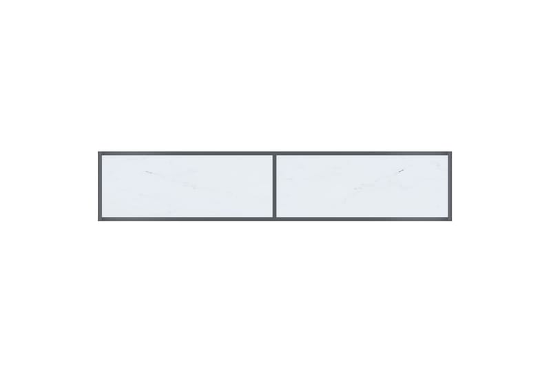 Konsollbord hvit 180x35x75,5 cm herdet glass - Hvit - Konsollbord & gangbord - Avlastningsbord & sidobord - Entreoppbevaring