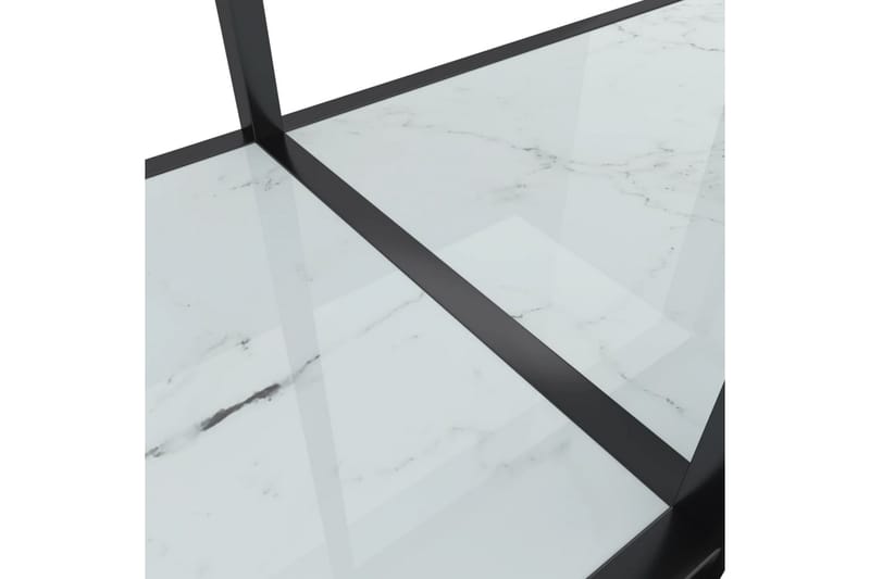 Konsollbord hvit 180x35x75,5 cm herdet glass - Hvit - Konsollbord & gangbord - Avlastningsbord & sidobord - Entreoppbevaring