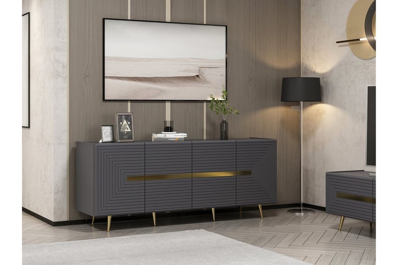 Konsollbord Jose 180 cm - Antrasitt - Møbler - Bord - Avlastningsbord & sidobord - Konsollbord & gangbord