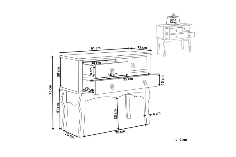Konsollbord Lamar - Møbler - Bord - Avlastningsbord & sidobord - Konsollbord & gangbord