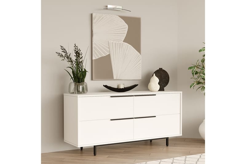 Konsollbord Liyakat 160 cm - Hvit - Møbler - Bord - Avlastningsbord & sidobord - Konsollbord & gangbord