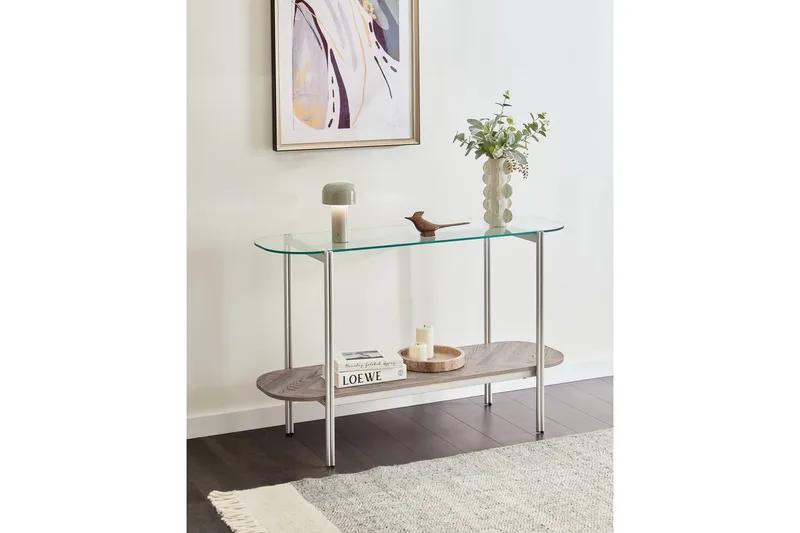 Konsollbord Lovell Sølv, lyst tre - Sølv, lyst tre - Møbler - Bord - Avlastningsbord & sidobord - Konsollbord & gangbord