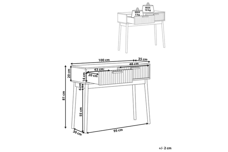 Konsollbord Lynwood - Møbler - Bord - Avlastningsbord & sidobord - Konsollbord & gangbord