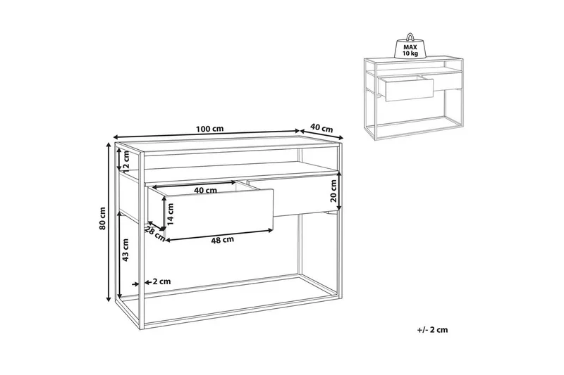 Konsollbord Mauk - Møbler - Bord - Avlastningsbord & sidobord - Konsollbord & gangbord