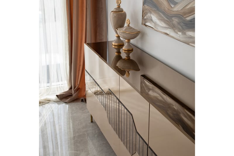 Konsollbord Milanda 180 cm - Bronse - Møbler - Bord - Avlastningsbord & sidobord - Konsollbord & gangbord