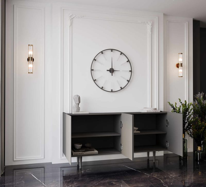 Konsollbord Nordure Capella (140 x 60 x 40 cm) Grå - Grå - Møbler - Bord - Avlastningsbord & sidobord - Konsollbord & gangbord