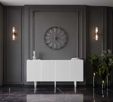 Konsollbord Nordure Capella (140 x 60 x 40 cm) Hvit - Hvit - Møbler - Bord - Avlastningsbord & sidobord - Konsollbord & gangbord