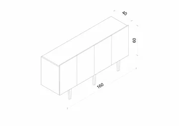 Konsollbord Nordure Capella (160 x 60 x 40 cm) Sandstein - Sandstein - Møbler - Bord - Avlastningsbord & sidobord - Konsollbord & gangbord