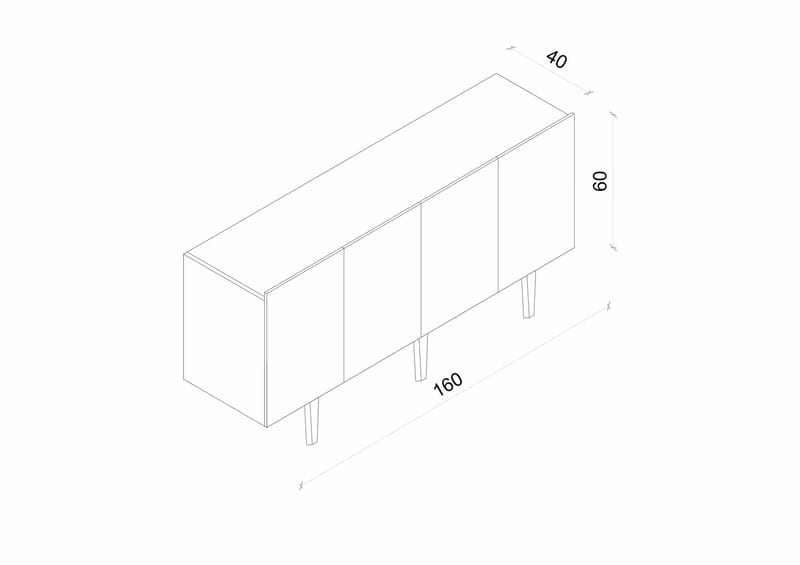 Konsollbord Nordure Capella (160 x 60 x 40 cm) Sandstein - Sandstein - Møbler - Bord - Avlastningsbord & sidobord - Konsollbord & gangbord