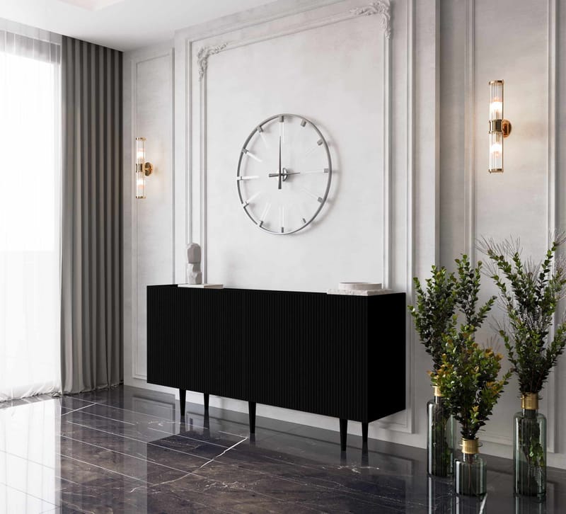 Konsollbord Nordure Capella (160 x 60 x 40 cm) Svart - Svart - Møbler - Bord - Avlastningsbord & sidobord - Konsollbord & gangbord