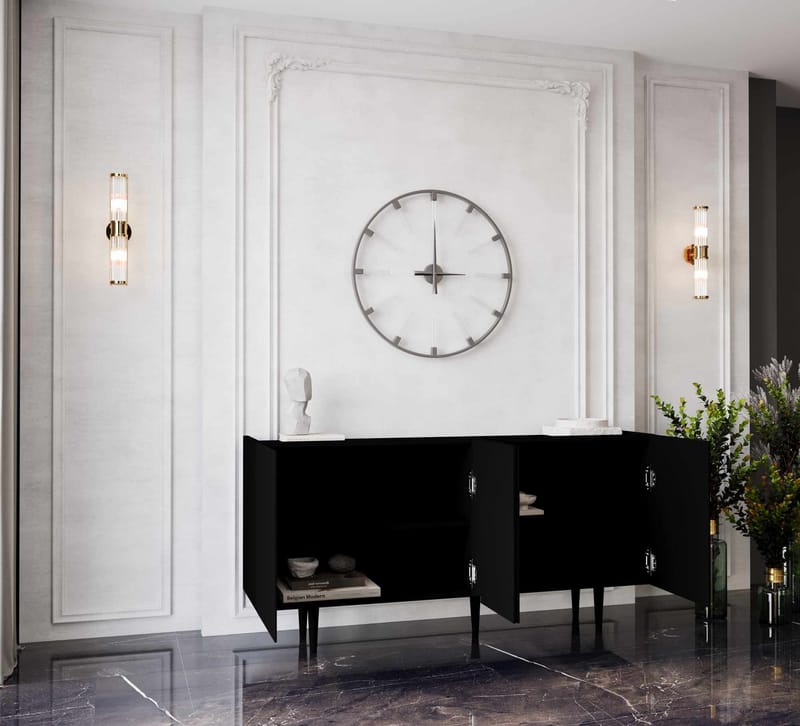 Konsollbord Nordure Capella (160 x 60 x 40 cm) Svart - Svart - Møbler - Bord - Avlastningsbord & sidobord - Konsollbord & gangbord