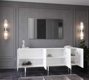 Konsollbord Nordure Capella (180 x 60 x 40 cm) Hvit - Hvit - Møbler - Bord - Avlastningsbord & sidobord - Konsollbord & gangbord