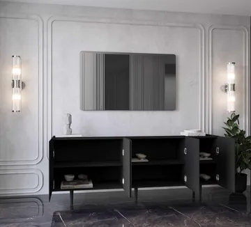 Konsollbord Nordure Capella (180 x 60 x 40 cm) Svart - Svart - Møbler - Bord - Avlastningsbord & sidobord - Konsollbord & gangbord
