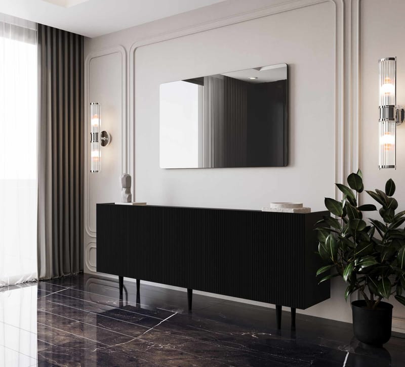 Konsollbord Nordure Capella (180 x 60 x 40 cm) Svart - Svart - Møbler - Bord - Avlastningsbord & sidobord - Konsollbord & gangbord