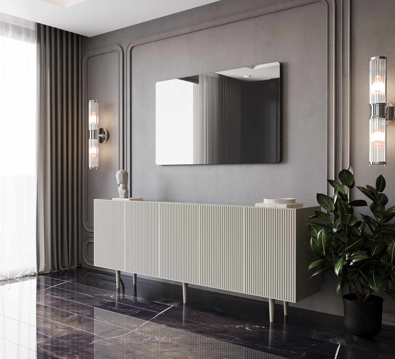 Konsollbord Nordure Capella (200 x 60 x 40 cm) Sandstein - Sandstein - Møbler - Bord - Avlastningsbord & sidobord - Konsollbord & gangbord