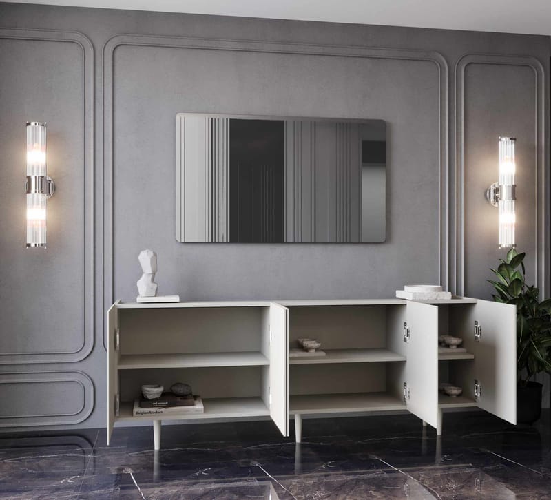 Konsollbord Nordure Capella (200 x 60 x 40 cm) Sandstein - Sandstein - Møbler - Bord - Avlastningsbord & sidobord - Konsollbord & gangbord