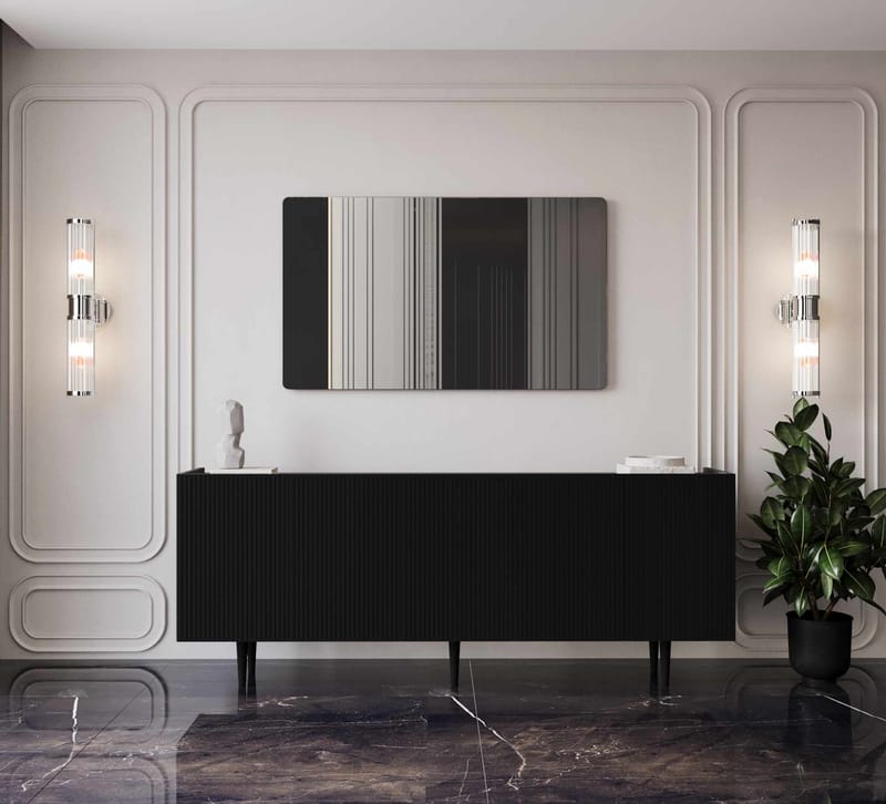 Konsollbord Nordure Capella (200 x 60 x 40 cm) Svart - Svart - Møbler - Bord - Avlastningsbord & sidobord - Konsollbord & gangbord