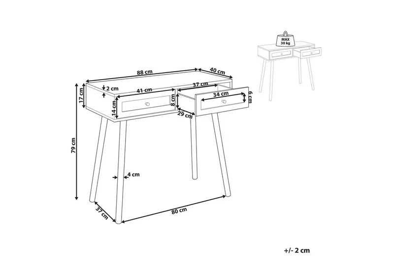 Konsollbord Odell - Møbler - Bord - Avlastningsbord & sidobord - Konsollbord & gangbord