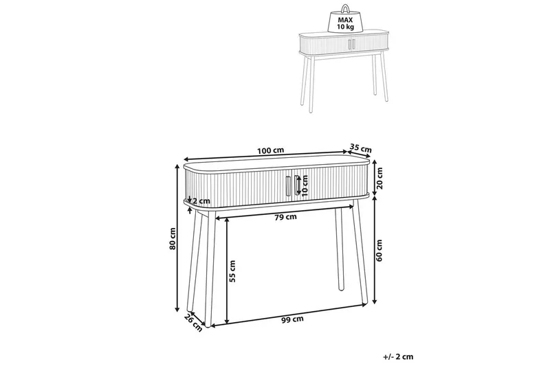 Konsollbord Selah - Møbler - Bord - Avlastningsbord & sidobord - Konsollbord & gangbord