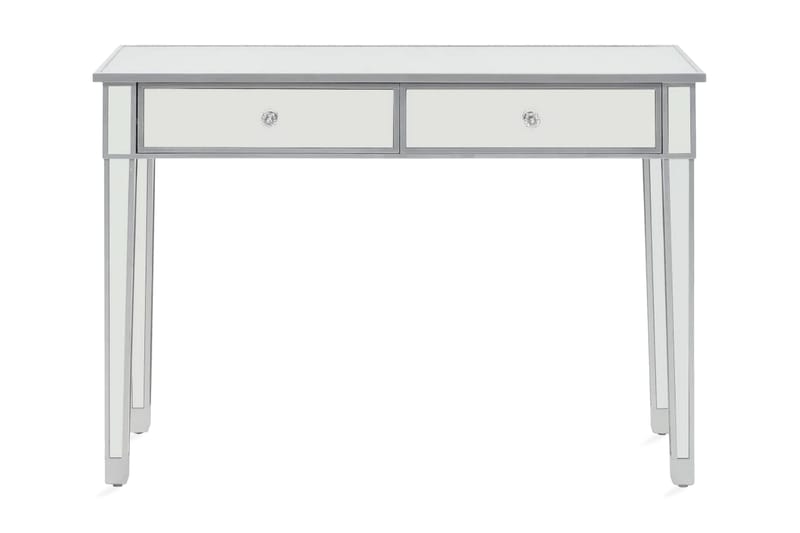 Konsollbord speilet glass og MDF 106,5x38x76,5 cm - Sølv - Konsollbord & gangbord - Avlastningsbord & sidobord - Entreoppbevaring